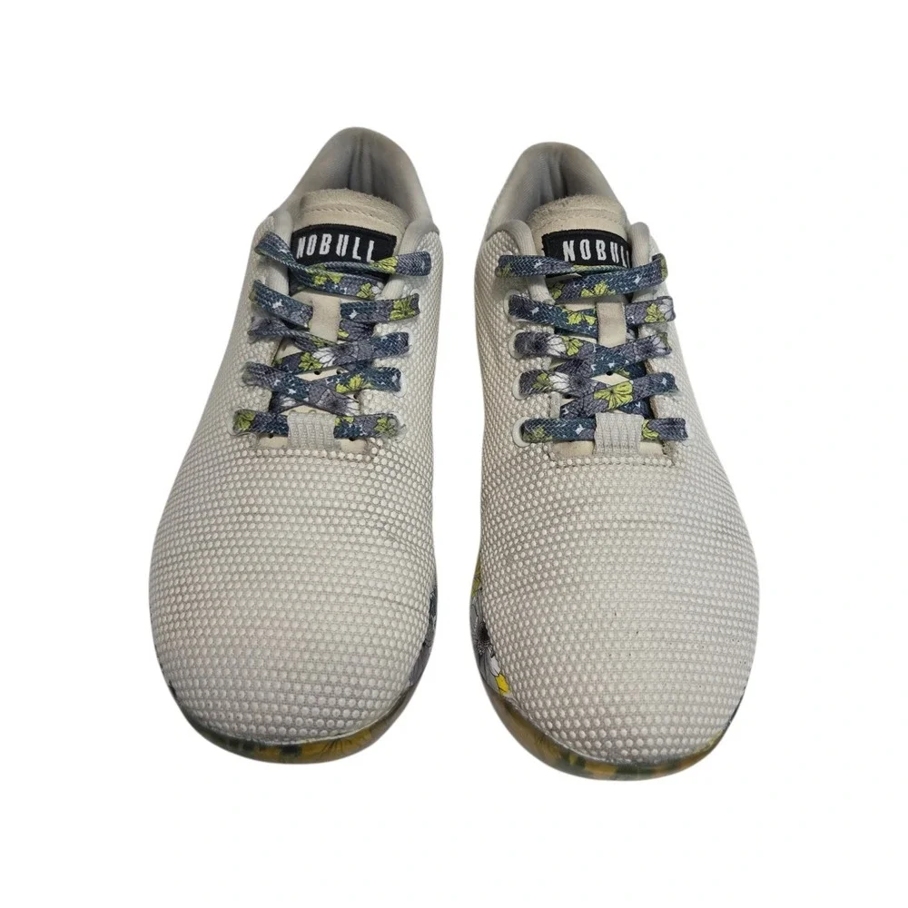 NOBULL Trainer Floral Print Gray SuperFabric Cross Training Shoes Womens 7